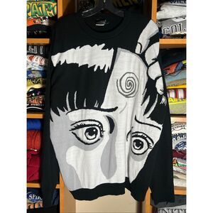 Ripple Junction Uzumaki Junji Ito Spiral Face Horror Manga Sweater